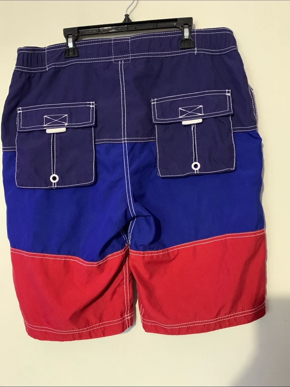 Superdry Colorblock Navy, Royal Blue & Red Swim Shorts - Picture 2 of 6